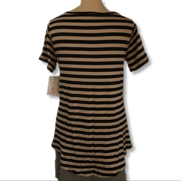 Lularoe Women’s XS Classic Tee Tan Black T-shirt - Picture 2 of 7